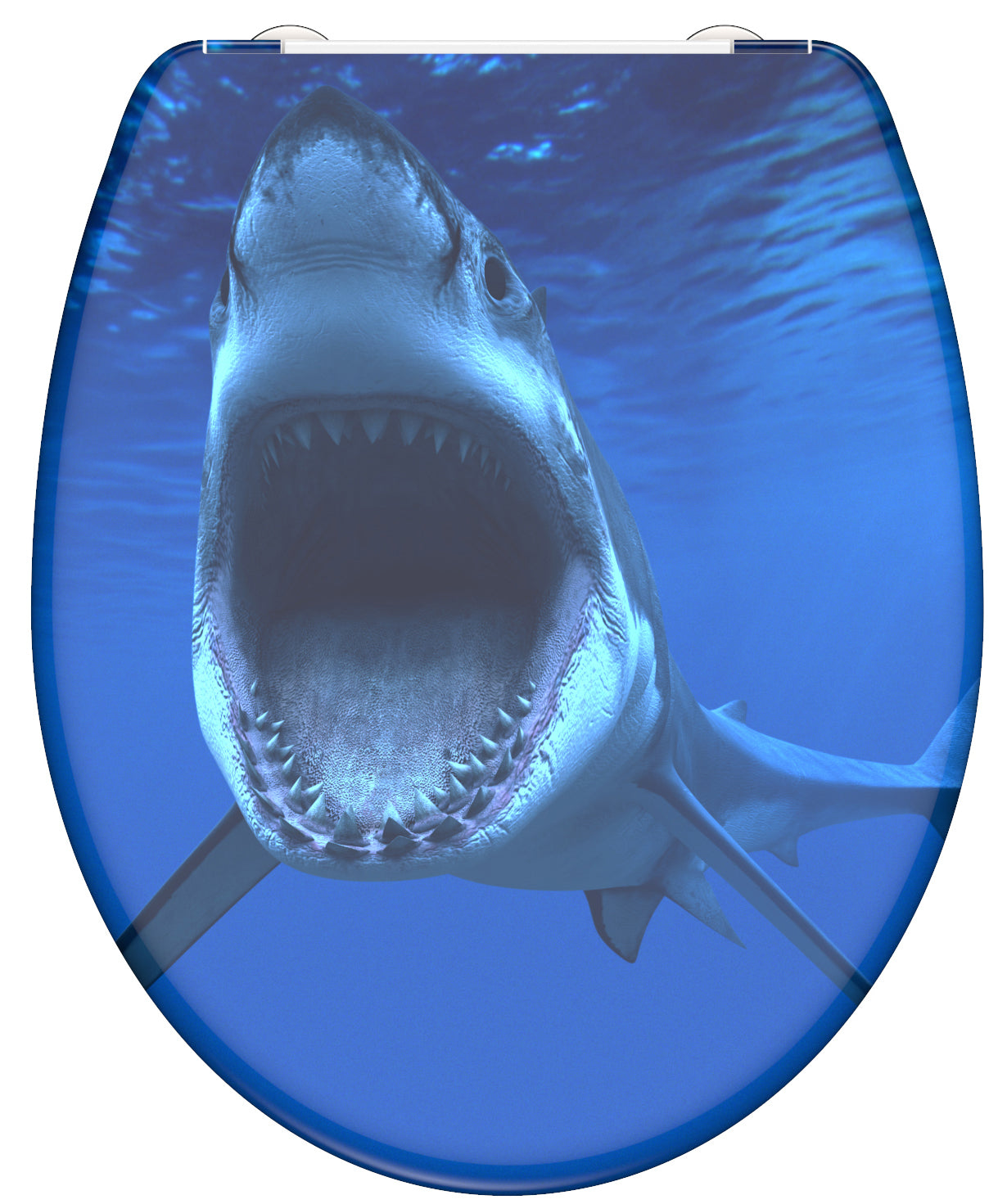 Schutte duroplast wc-bril shark met soft-close en quick-release 82371