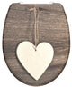 Schutte duroplast wc-bril wood heart met soft-close en quick-release 82377