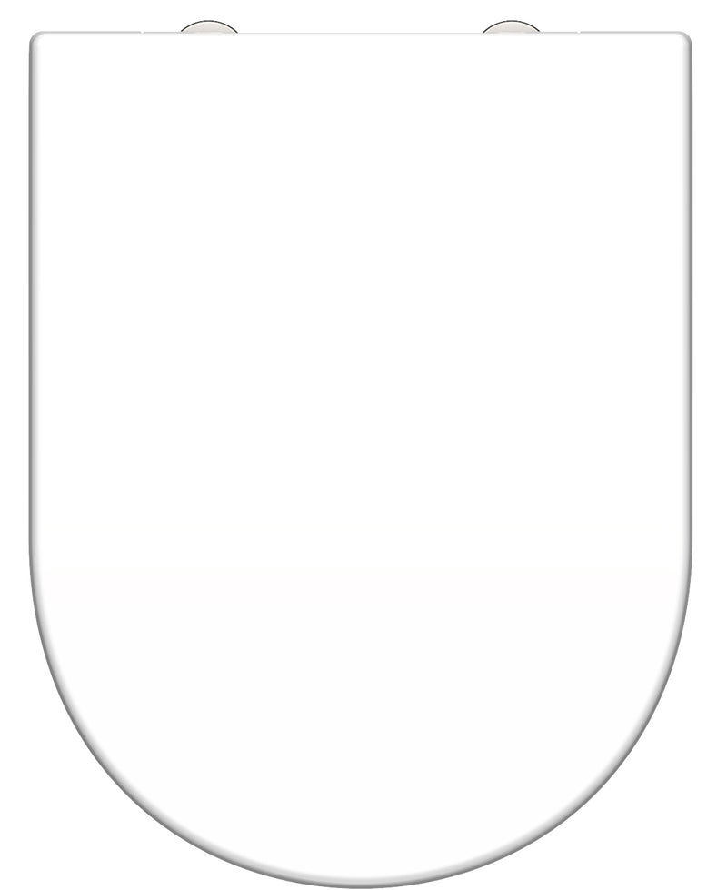 Schutte duroplast wc-bril d-vorm white met soft-close en quick-release 82910