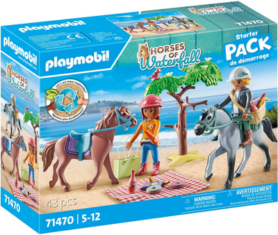 Melia playmobil 71470 starter packs paardrijden naar het strand