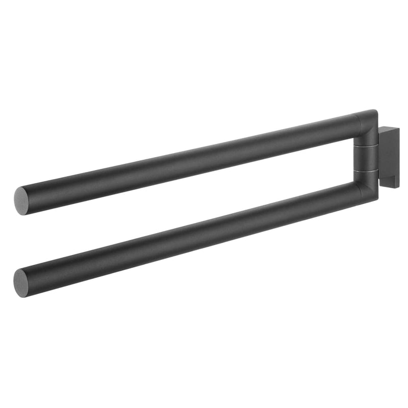 Tiger handdoekhouder 2-armig bold matzwart