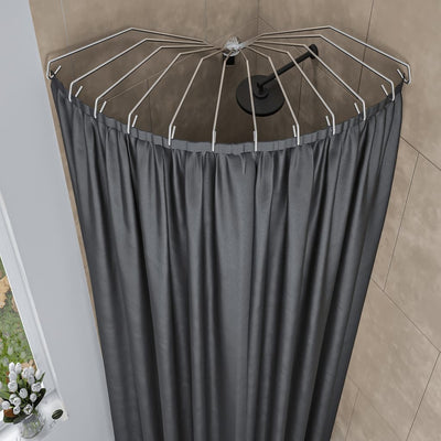 Sealskin douchegordijnstang umbrella