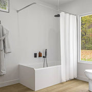 Sealskin douchegordijnstangenset easy-roll mataluminium - afbeelding 1