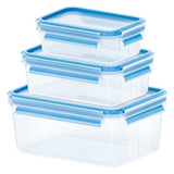 Emsa 508566 clip close vershouddozen 0.55l 1l 2.3l 3 stuks blauw - afbeelding 1