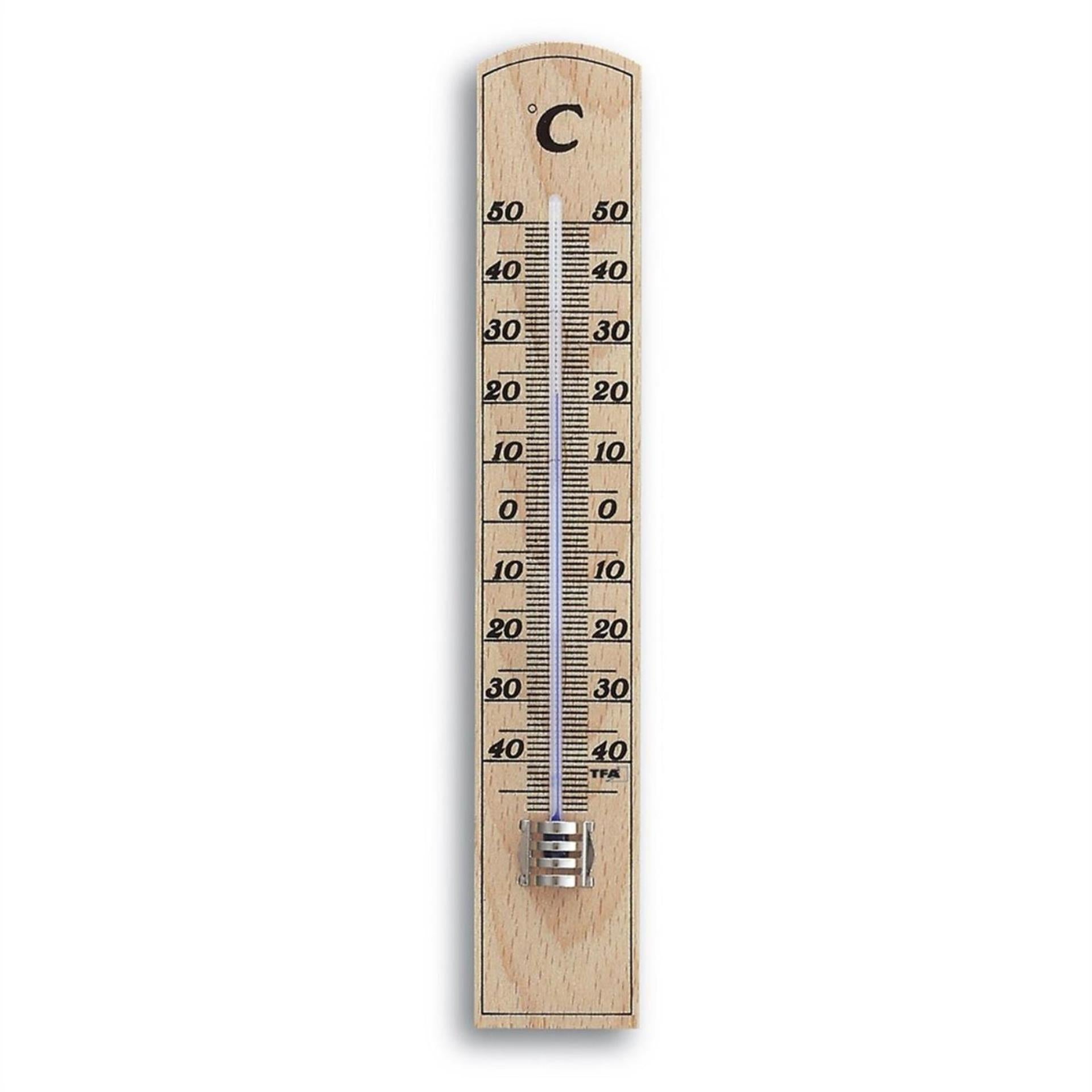 Tfa dostmann kamerthermometer analoog beuken 20cm