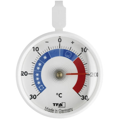 Tfa dostmann koelkast diepvriesthermometer wit ø7,2cm