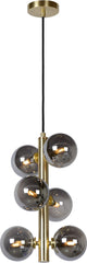 Lucide tycho - hanglamp - ø 25,5 cm - 6xg9 - mat goud messing