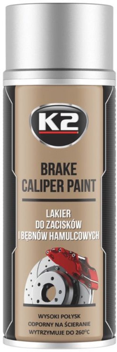 K2 remklauwverf 400ml zilver - hittebestendig - creëert een duurzame beschermende coating - werkt corrosiewerend