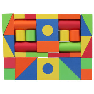 Jipy discover foam stapelblokken 37 delig gekleurd | 4 stuks
