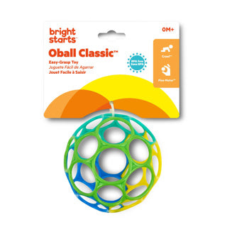Oball classic babybal blauw groen - - vanaf 0 maanden