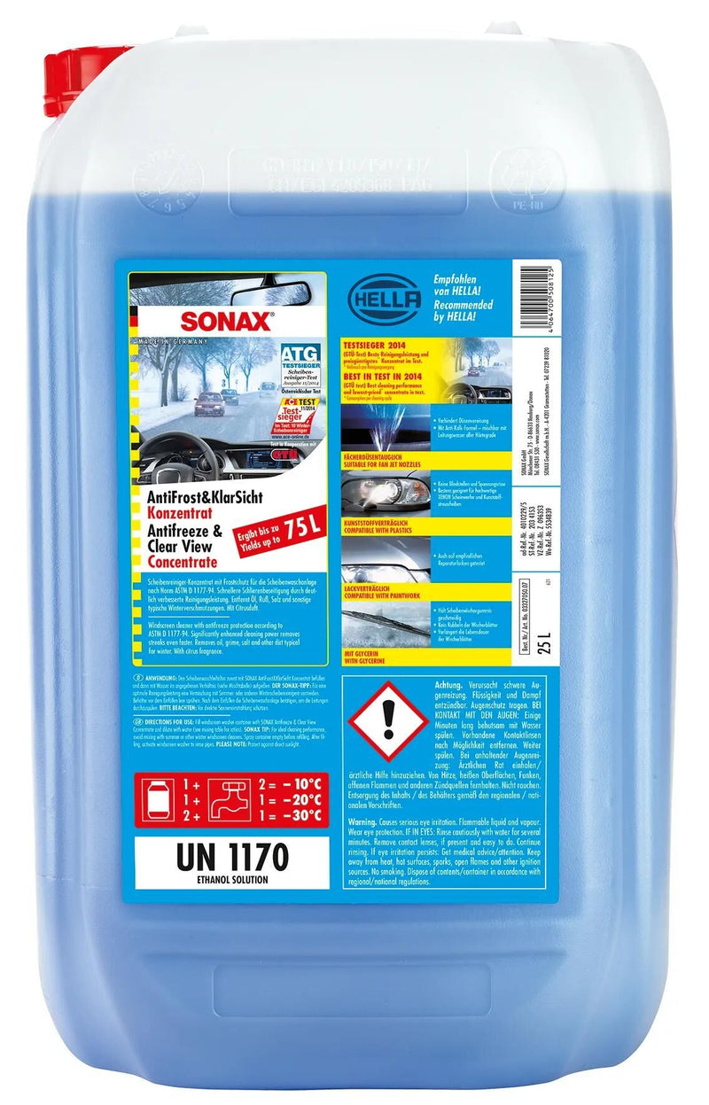 Sonax antivriesbescherming voorruit antifrost klarsicht anti-rust+clear 25 l