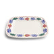 Boerenbont plateau 25x18cm aardewerk doos a 2 stuks