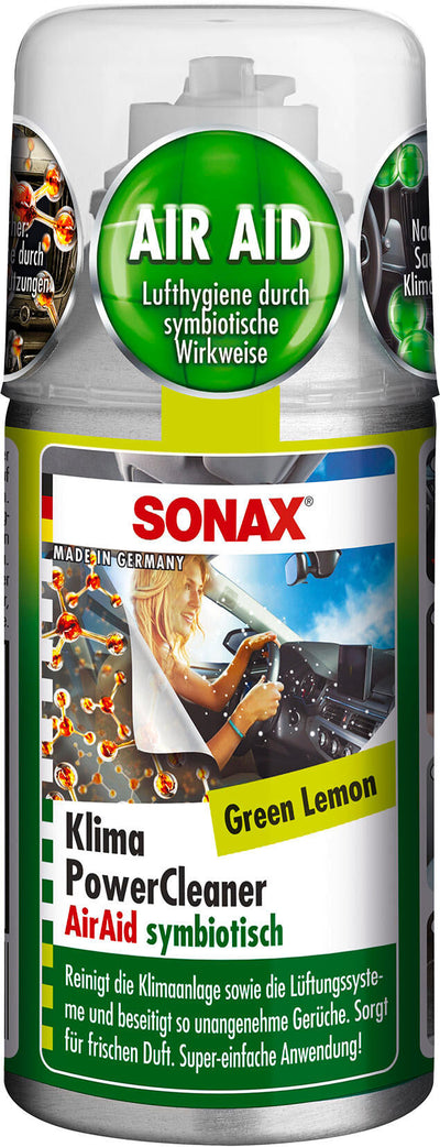 Sonax klimaanlagenreiniger klimapowercleaner airaid ac cleaner green lemon 100ml