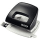 Leitz nexxt mini perforator - perforeert tot 16 vel - voor mappen en ringbanden - ideaal voor thuiskantoor thuiswerkplek - zwart