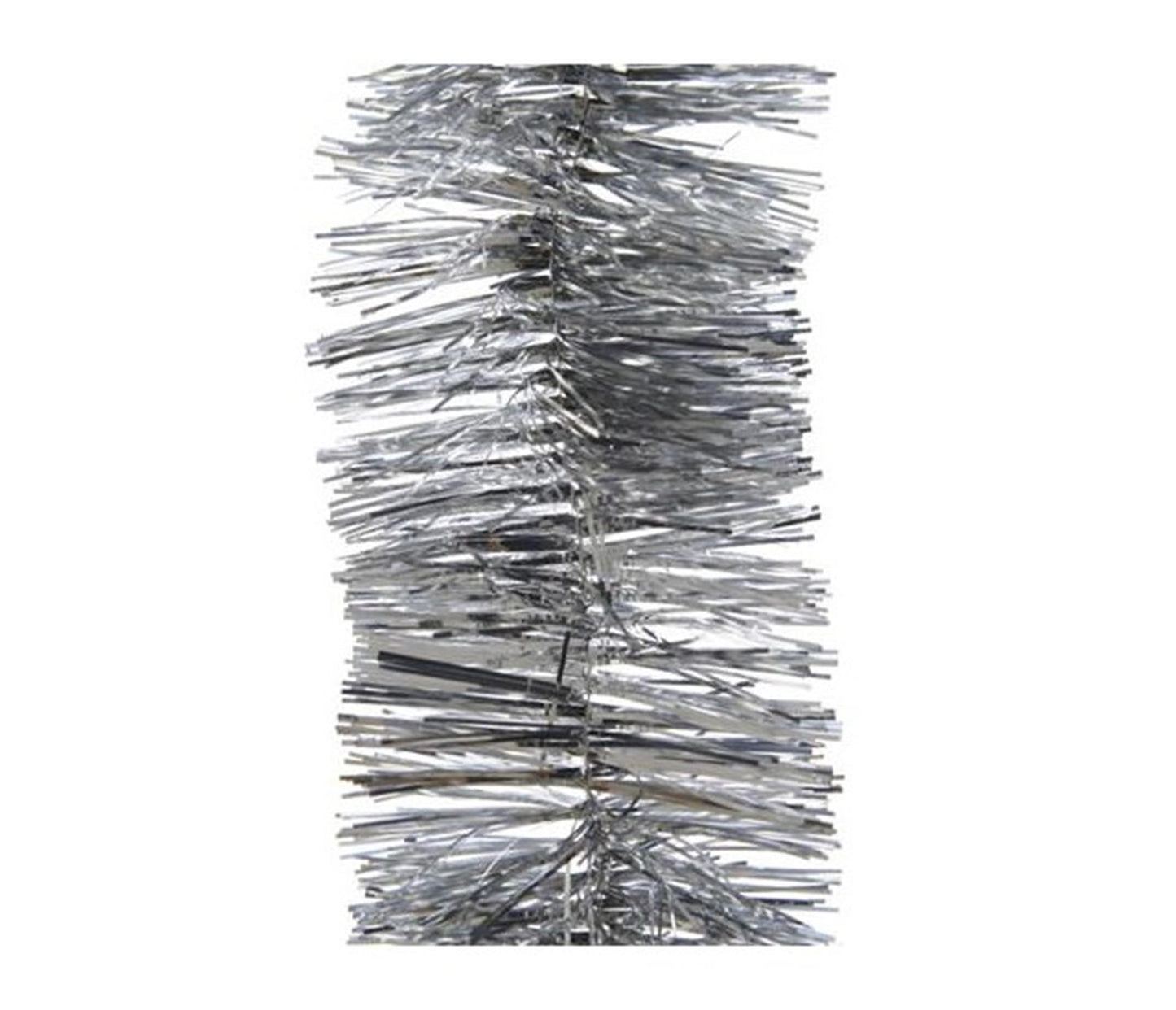 Decoris kerstboom guirlande lametta 7.5cm x 270cm zilver