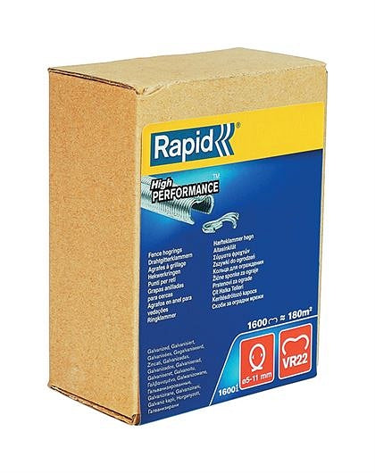 Rapid vr22 hekwerk hogringen, 1.600 stuks - 40108810 - 40108810