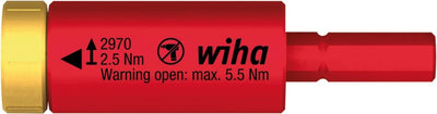 Wiha 41343 moment easytorque adapter electric voor slimbits en slimvario® houder in blister 2.5 nm - 41343