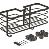 Metaltex origin lava touch doucherek voor douchekolom 29x11x15cm matzwart (ophangen zonder boren) - afbeelding 1