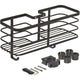 Metaltex origin lava touch doucherek voor douchekolom 29x11x15cm matzwart (ophangen zonder boren)