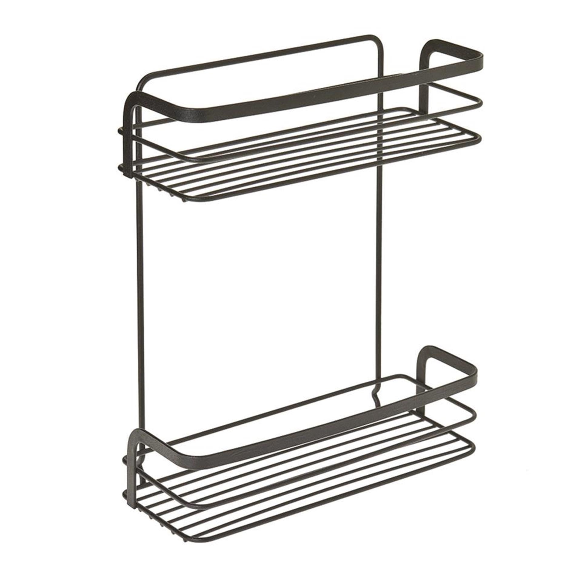 Metaltex origin doucherek 2-laags zwart
