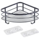 Metaltex origin lava touch douche hoekrek 21x21x13cm matzwart (ophangen zonder boren)