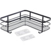 Metaltex origin lava touch douche hoekrek 25x25x13cm matzwart (ophangen zonder boren)