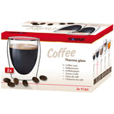 Scanpart dubbelwandige koffieglazen 175 ml - koffie - lungo - koffieglas dubbelwandig - 2 stuks - afbeelding 1