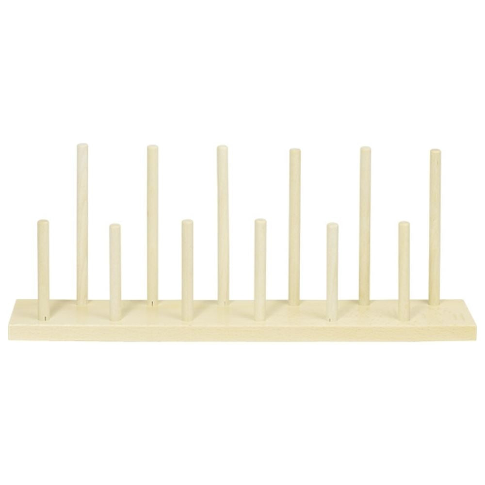 Houten display voor vingerpoppetjes. 40x