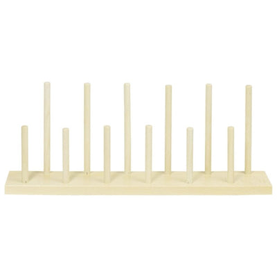 Houten display voor vingerpoppetjes. 40x