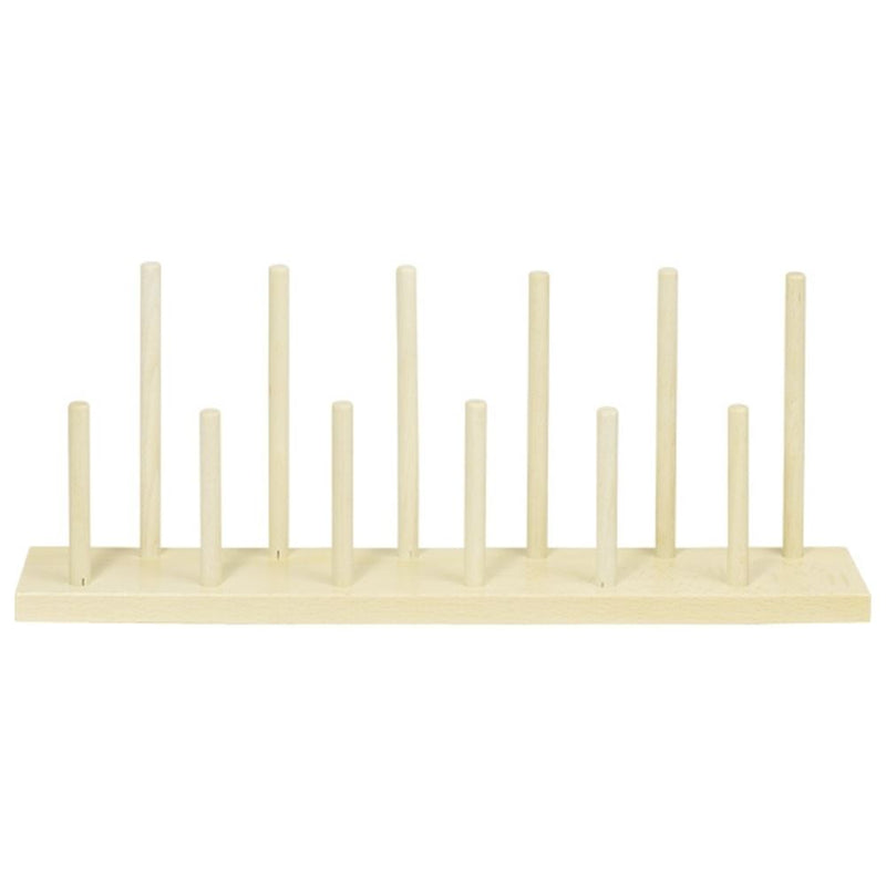 Houten display voor vingerpoppetjes. 40x