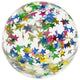 Stuiterende bal - glittersterren. 4,3 cm