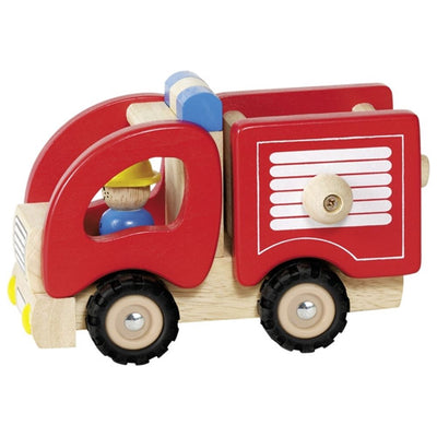 Goki houten brandweerauto