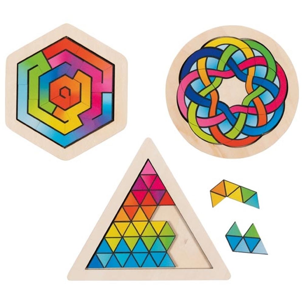 Goki hersenkraker-puzzels. 8-18 delig. 3 asso