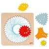 Goki spirograaf. 13x13x0,5 cm. 4+