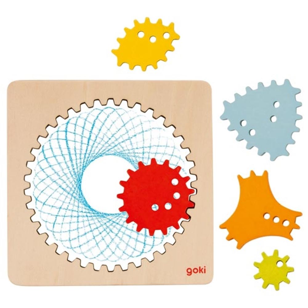 Goki spirograaf. 13x13x0,5 cm. 4+
