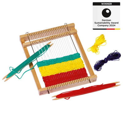 Goki weefgetouw. 7 delig. 22x19x2,5 cm. 6+