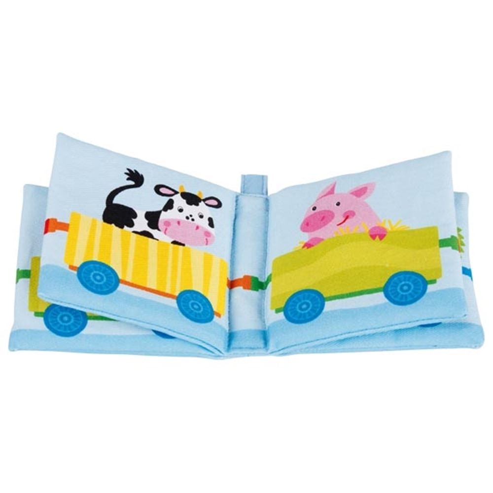 Goki prentenboek met pieper en kreukfolie. 0+