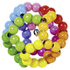 Goki touchring elastische regenboogbal. 8 cm.