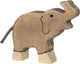 Holztiger olifant, klein, slurf omhoog.
