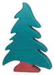 Holztiger naaldboom. 21 cm.