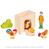 Holztiger kleine stal, gemonteerd. 16x15 - afbeelding 2