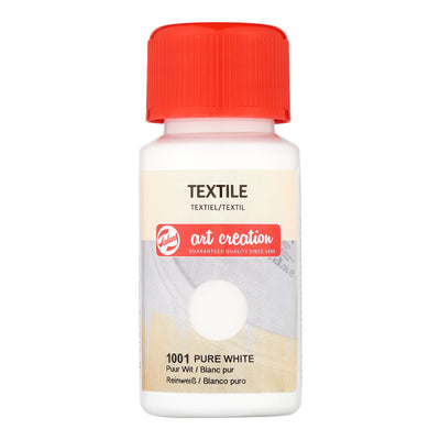 Talens art creation textiel fles 50ml puurwit 1001