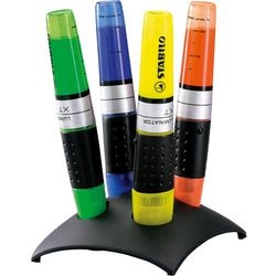 Abi tekstmarker stlo luminator xt 2-5mm assorti 4-pack schuine punt