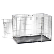 Karlie hondenbench met 2 deuren 107,5x70,5x76,5 cm zilverkleurig - afbeelding 2