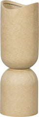 Woood vaas plantenpot mosi - fiber clay - beige - 75x25 cm