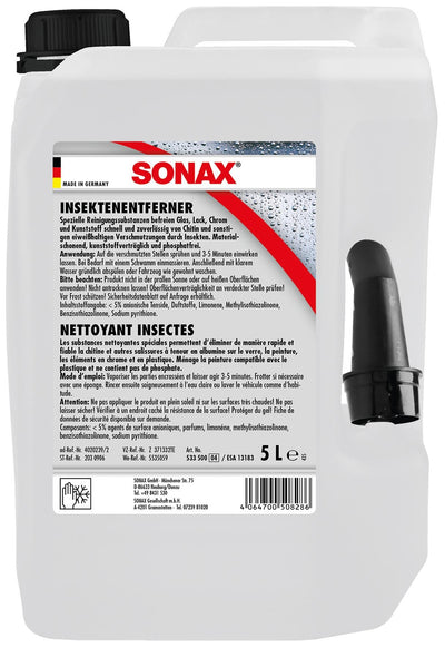 Sonax insektenentferner insect remover 5ltr. pl-kanister