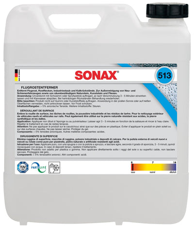 Sonax entferner flugrostentferner flash rust remover 10ltr. pl-kanister