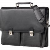 Juscha ju-47118 aktentas alassio veneto 22 x 42 x 10 cm zwart - afbeelding 1