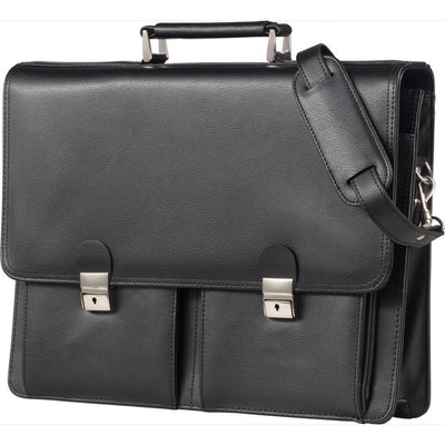 Juscha ju-47118 aktentas alassio veneto 22 x 42 x 10 cm zwart
