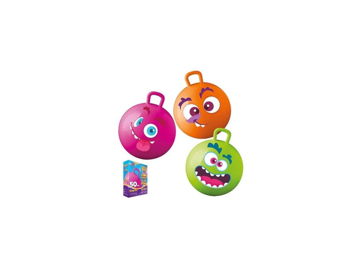 Summerplay skippybal met gezicht 50cm